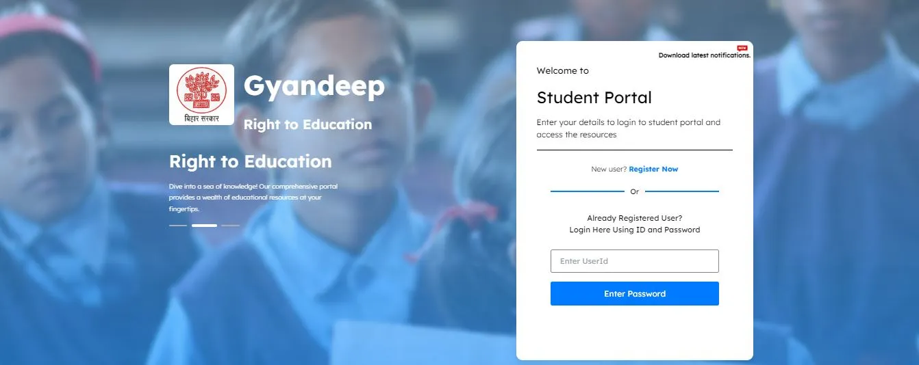 Bihar Gyandeep Portal Registration 2025 Online Apply