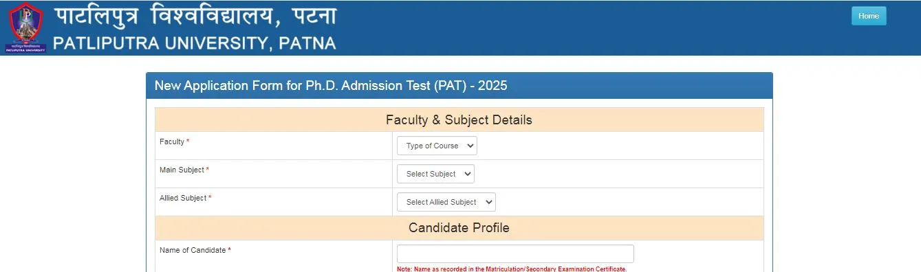 PPU PhD Admission 2025-26 Online Apply