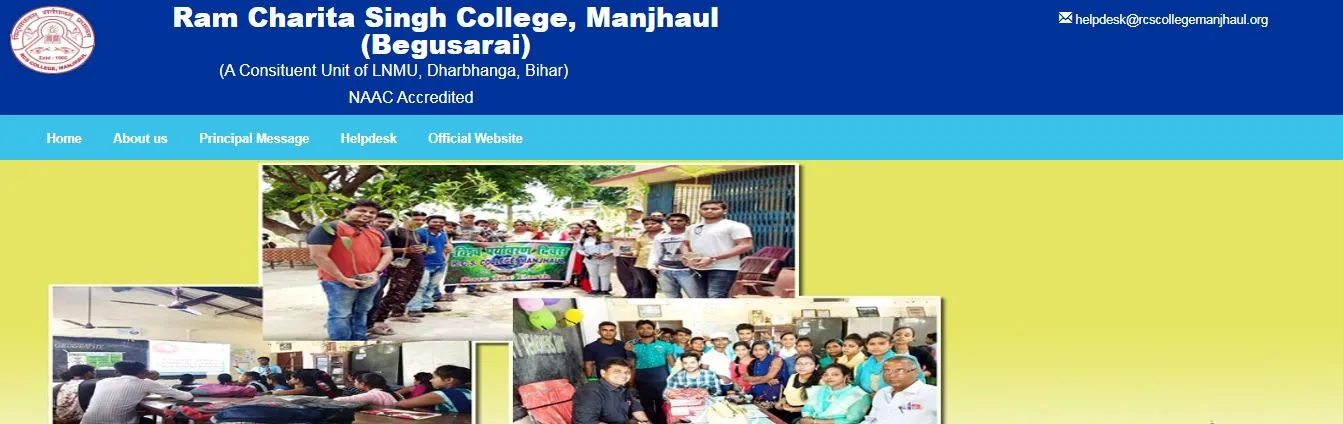 RCS College Manjhaul UG 2nd Semester Admission 2025 Online Apply