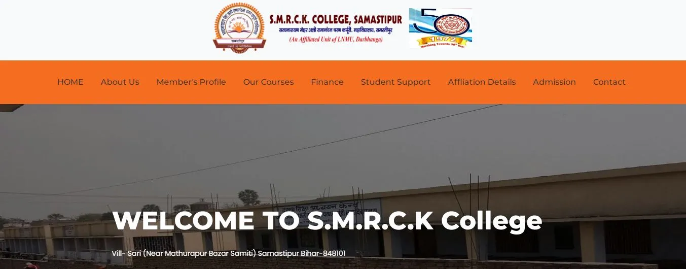 SMRCK College UG 3rd Semester Admission 2025 Online Apply