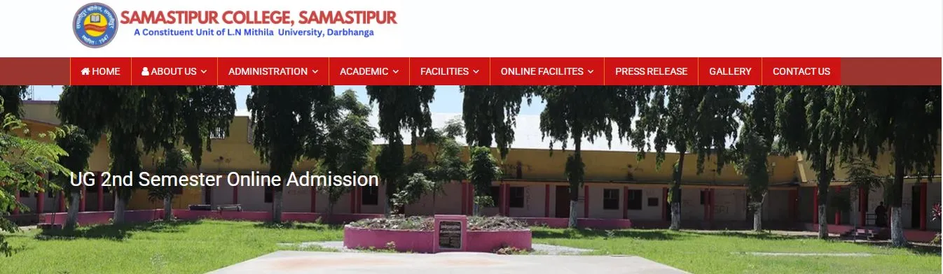 Samastipur College UG 2nd Semester Admission 2025 Online