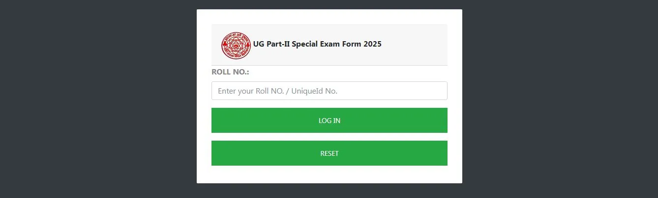 LNMU Part 2 Special Exam Form 2025 Ex-Regular Students