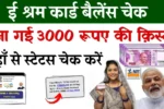 e Shram Card Check Balance 2025 Online and Payment Status Track Link