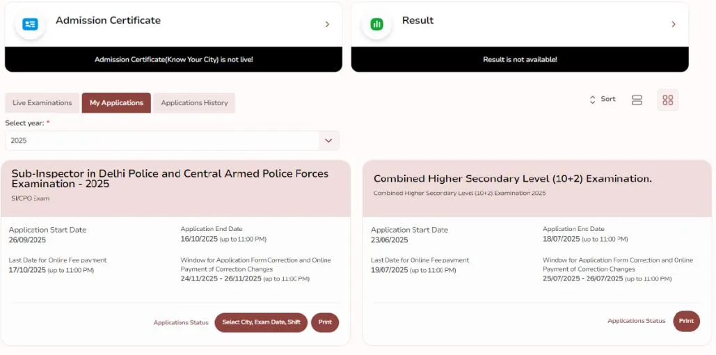 SSC CPO/SI Self Slot Selection 2025: Choose Your Exam Date, City, and Shift Online with New Update