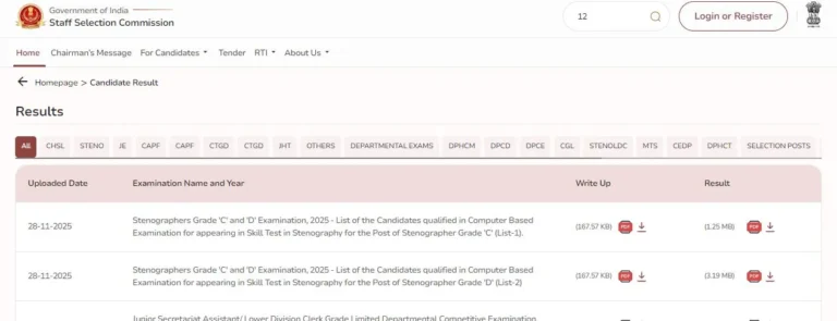 एसएससी चयन पोस्ट चरण 13 परिणाम 2025 सर्वश्रेष्ठ लिंक | SSC Selection Post Phase 13 Result 2025 Best Link
